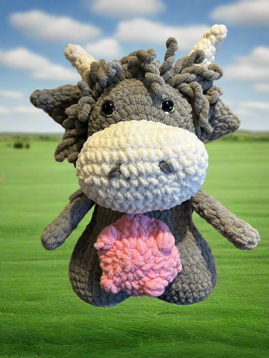 Plushie Cow/Crochet Plushie